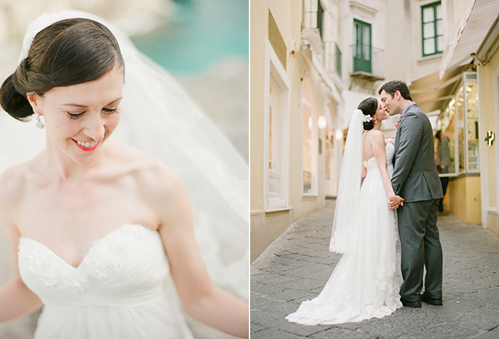 Bride and Groom in Capri by Destination Wedding Photographer, Laura Ivanova