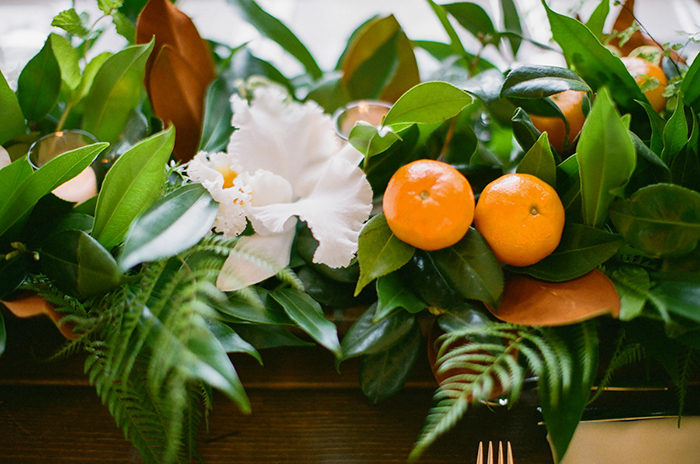 Floral & Fruit tablescape by Laura Ivanova