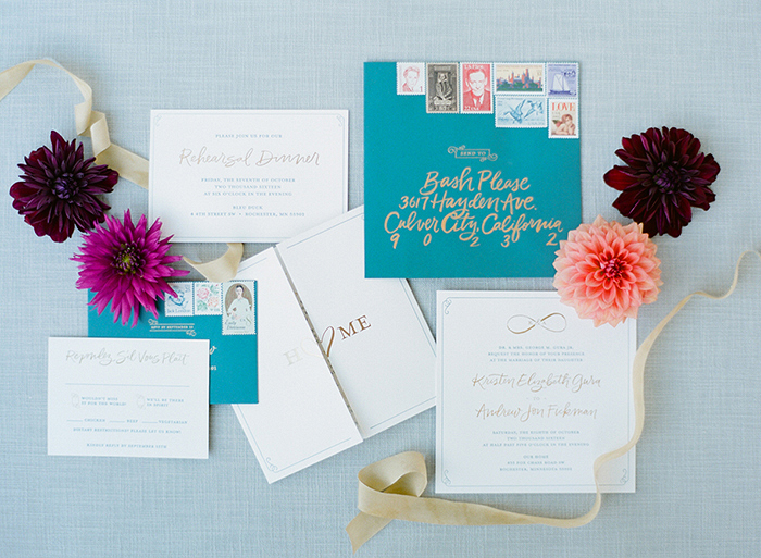 Fall wedding invitation by by Destination Wedding Photographer, Laura Ivanova