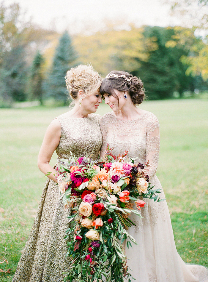 Fall bride and mom by Destination Wedding Photographer, Laura Ivanova
