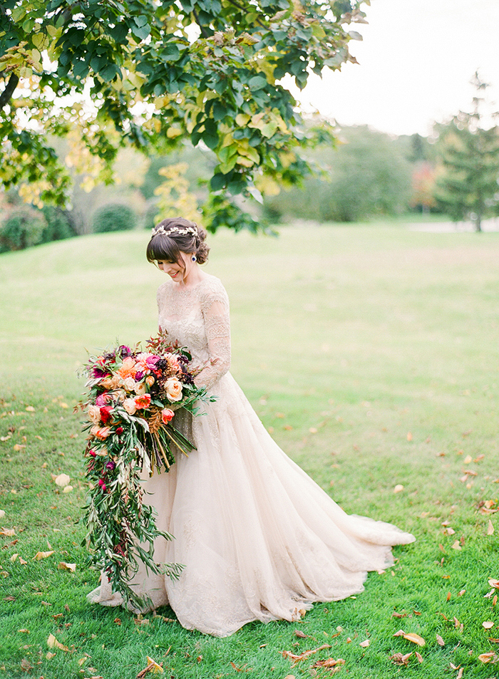 Fall Bride by Destination Wedding Photographer, Laura Ivanova