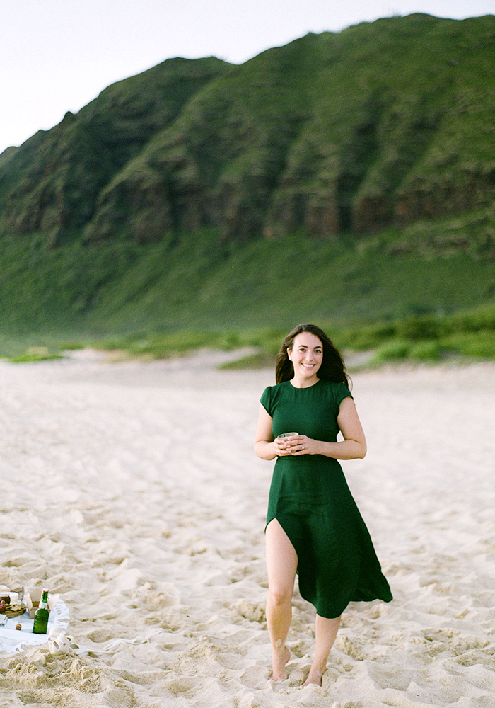 Portrait session on film at Ka'ena Point by Laura Ivanova Photography