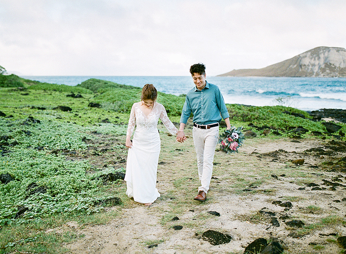 Makapuu Beach Elopement Photographer | Intimate Hawaii Wedding by Laura Ivanova Photography
