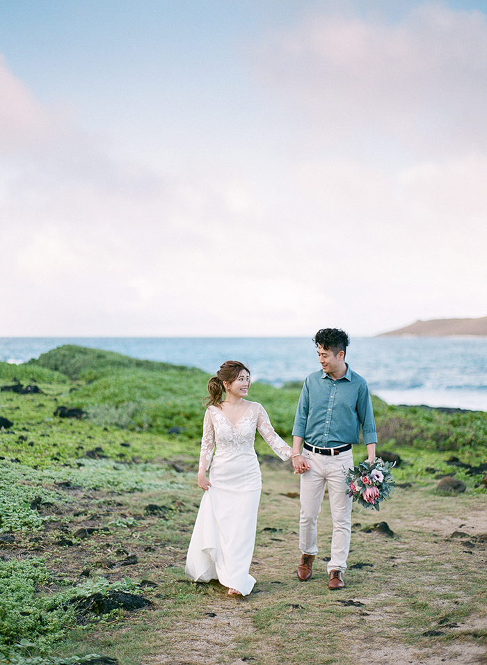 Oahu adventure elopement by Hawaii Film Photographer, Laura Ivanova