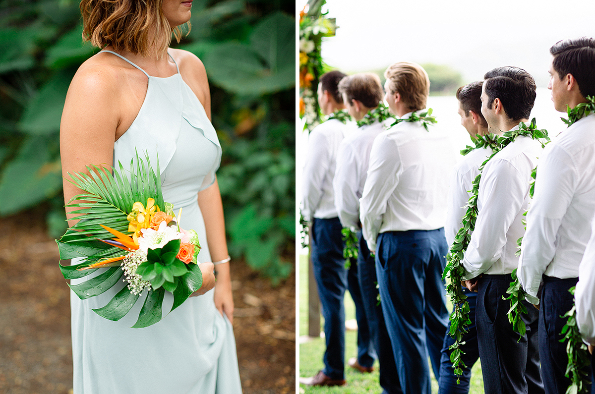 Tropical wedding ceremony by Hawaii based, Laura Ivanova Photography