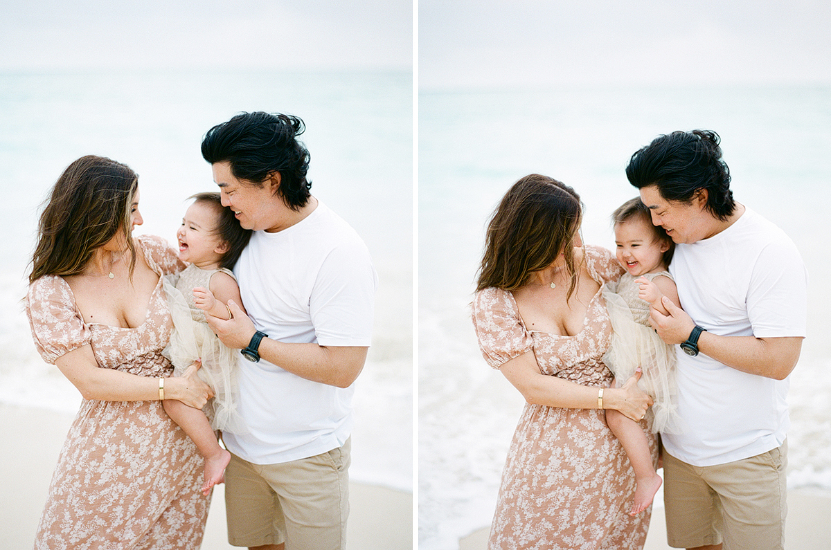 Family Photo Session on Oahu, Hawaii, by film photographer, Laura Ivanova
