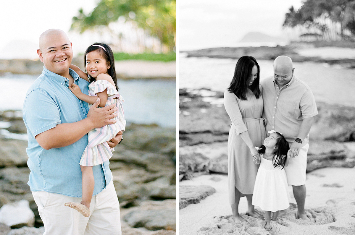 Sunrise family session on Oahu by Laura Ivanova Photography