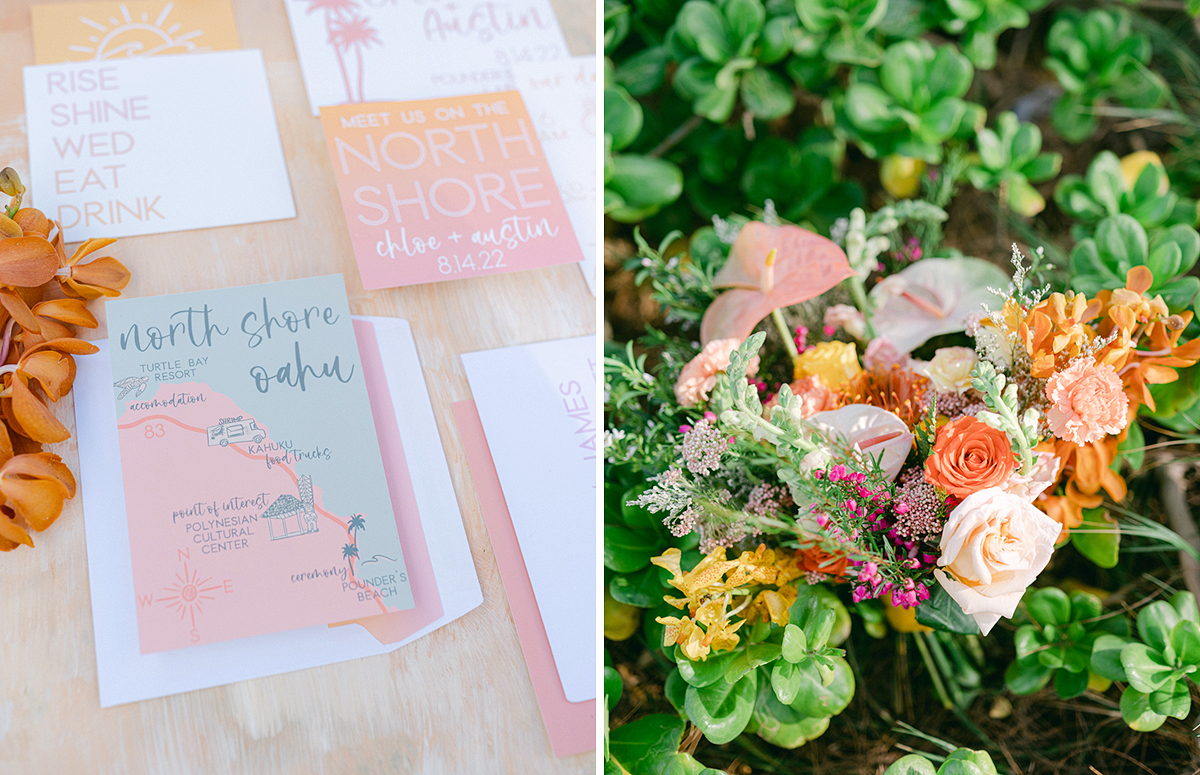 Colorful north shore sunrise elopement by Laura Ivanova Photography