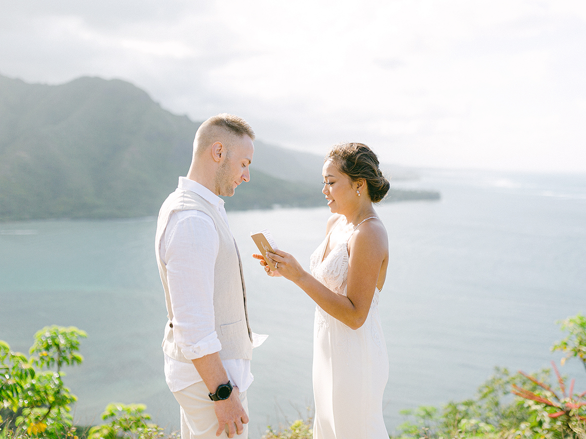 Laie, Hawaii Elopement by film photographer, Laura Ivanova