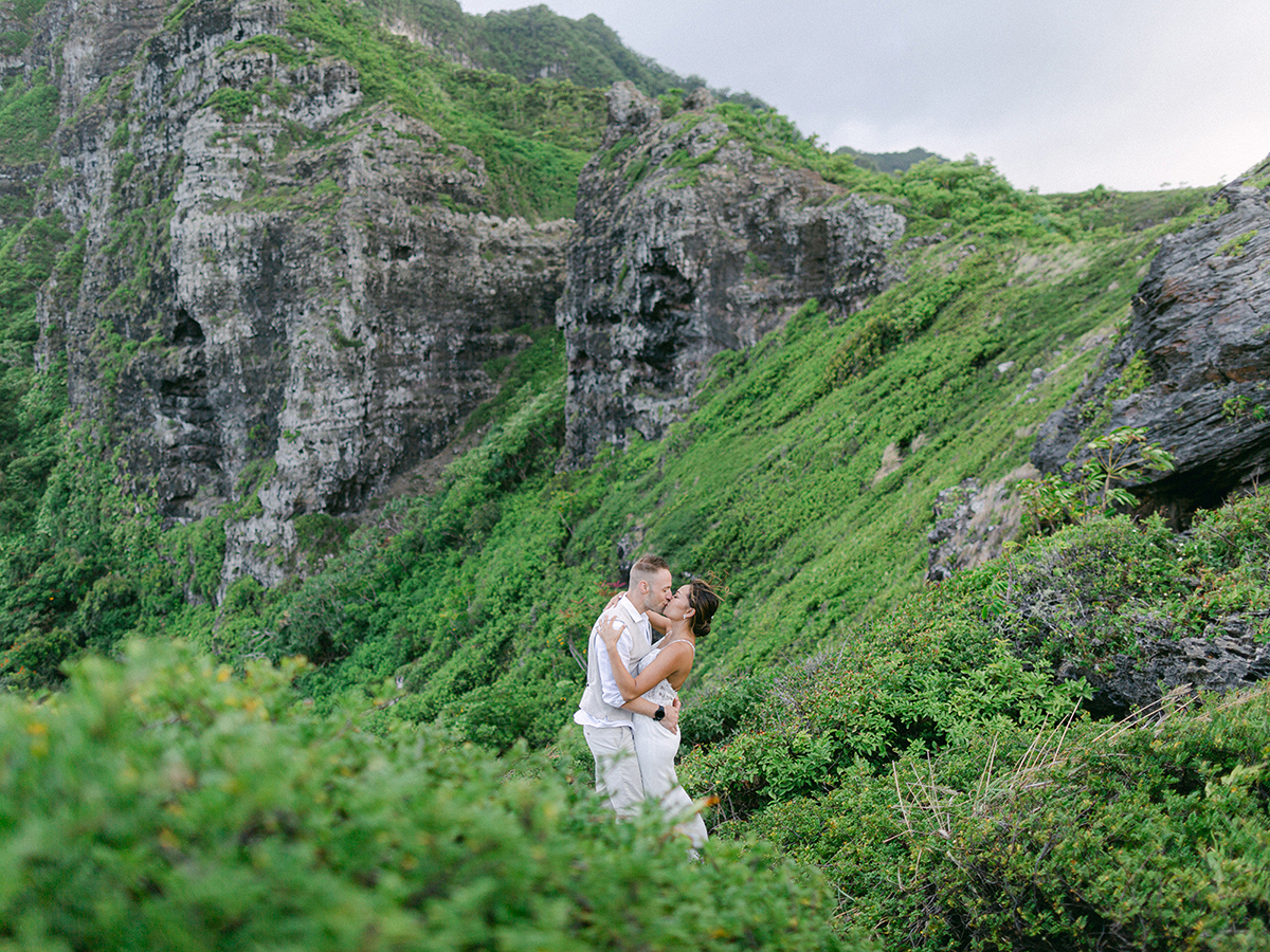 Laie, Hawaii Elopement by film photographer, Laura Ivanova