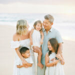 Sunrise at Sandy Beach, Oahu, Hawaii, with the Kawahara family
