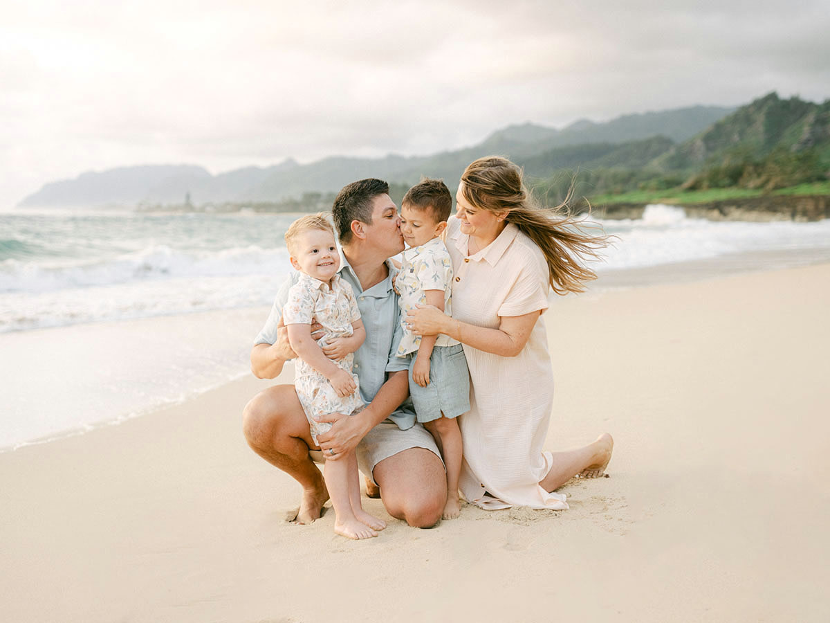 Sunrise session in Laie, with North Shore, Oahu family photographer, Laura Ivanova