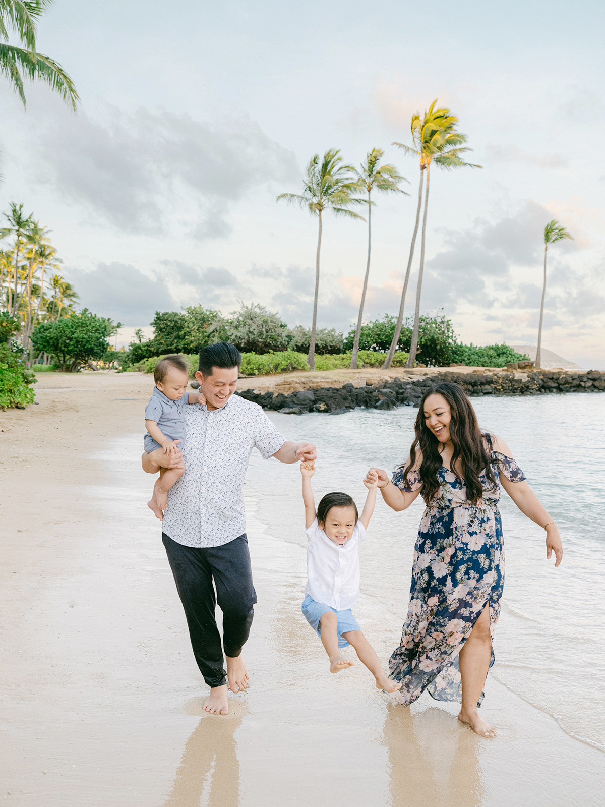 Oahu, Hawaii family session by film & digital photographer, Laura Ivanova