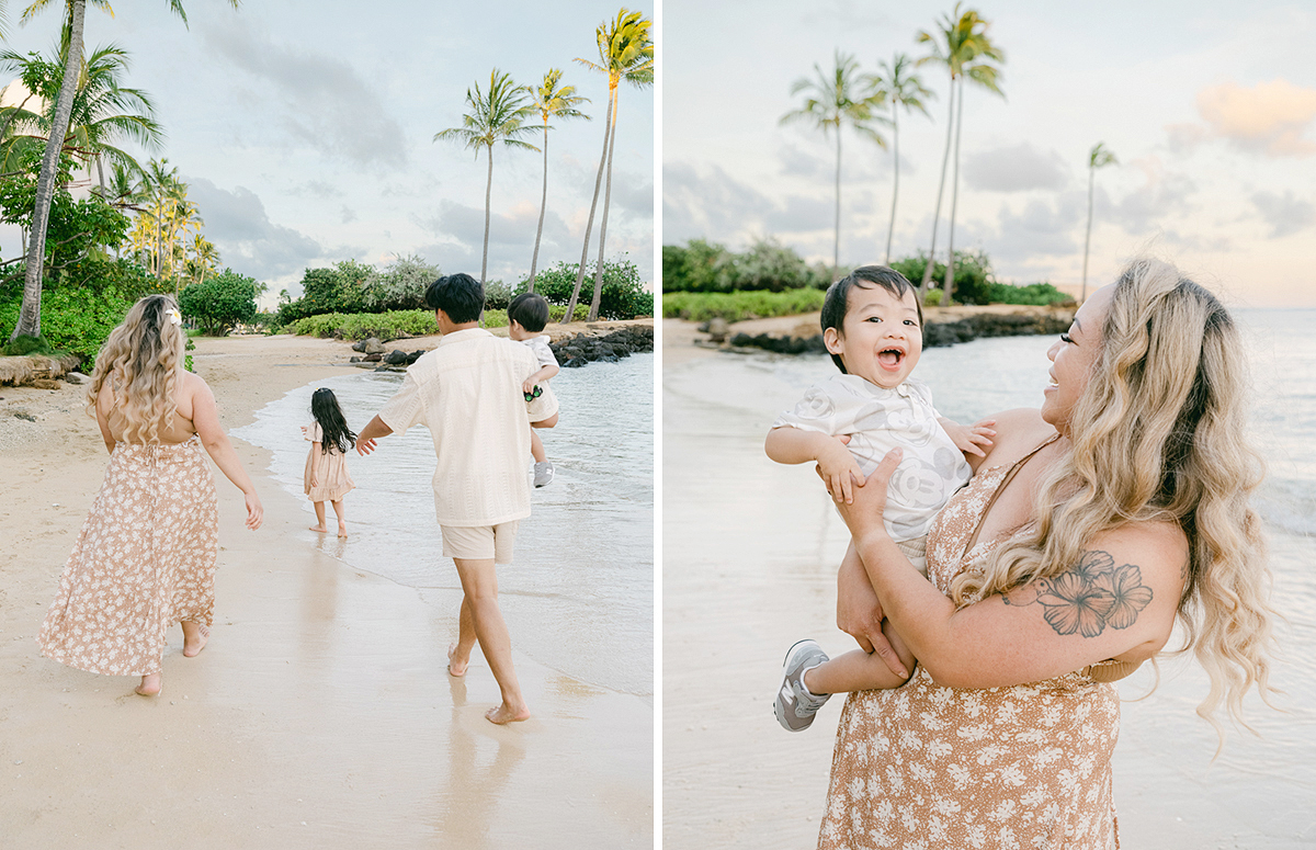 Oahu, Hawaii family session by film & digital photographer, Laura Ivanova