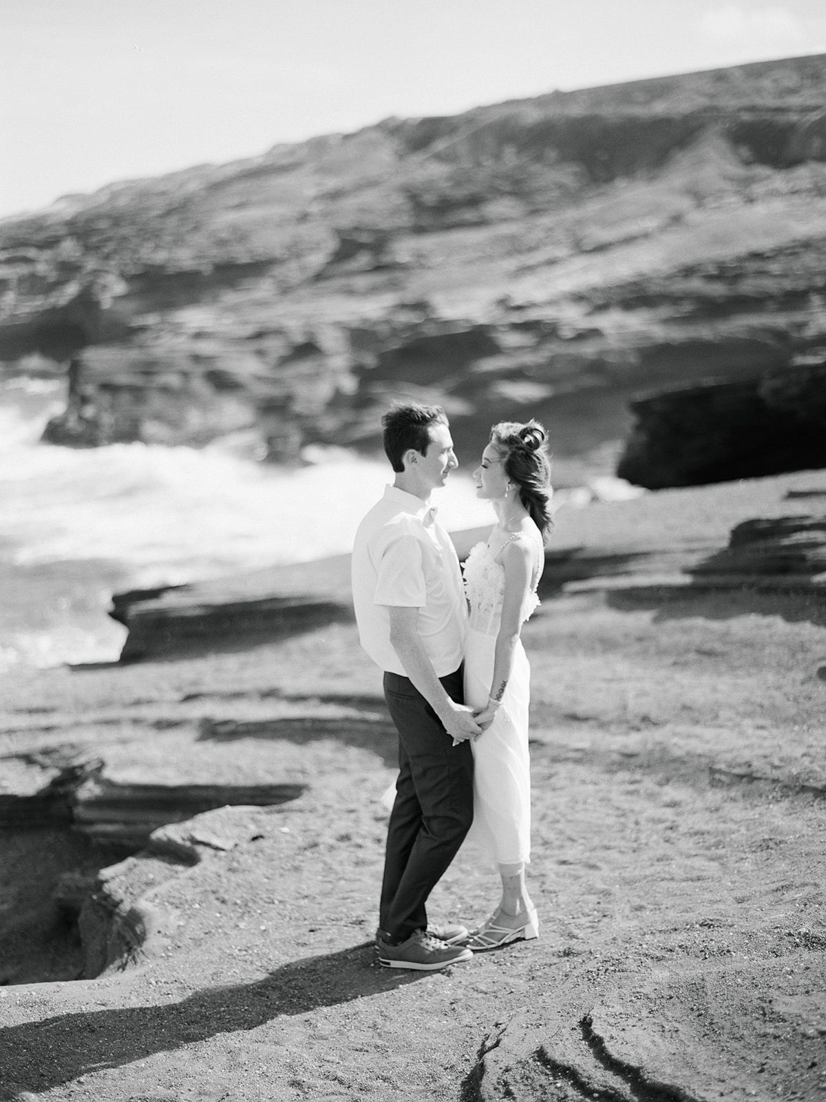 Intimate Oahu wedding on film by Laura Ivanova Photography