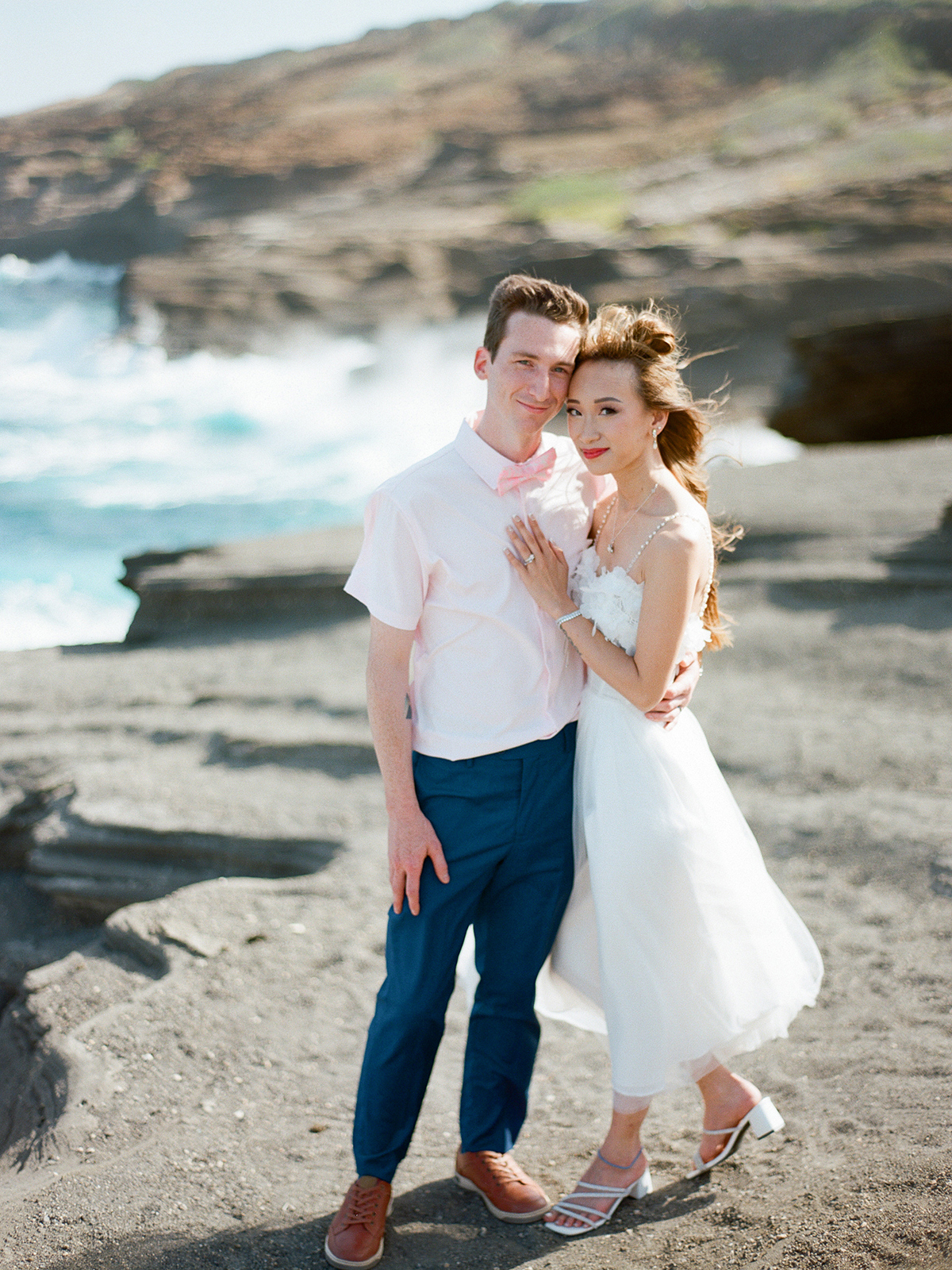 Intimate Oahu wedding on film by Laura Ivanova Photography