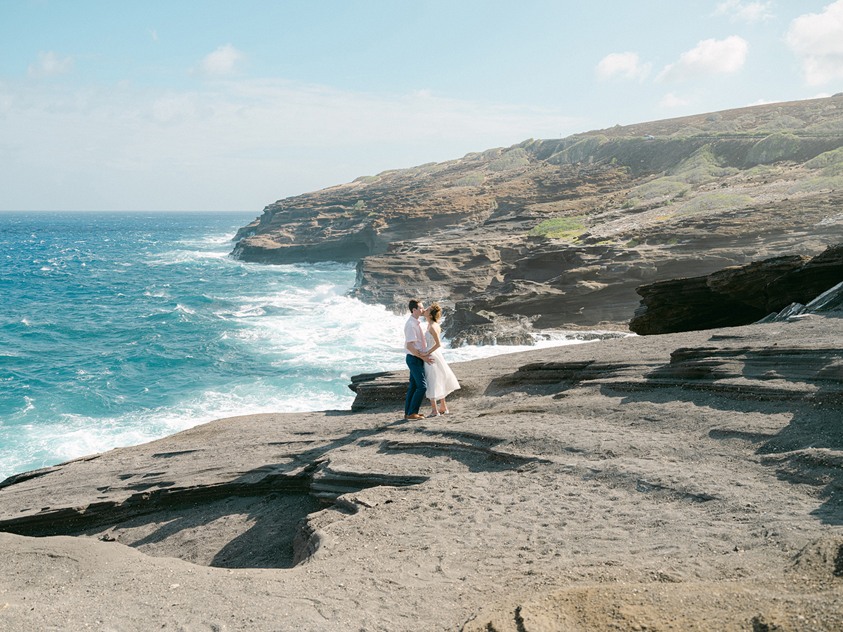 Intimate Oahu wedding on film by Laura Ivanova Photography