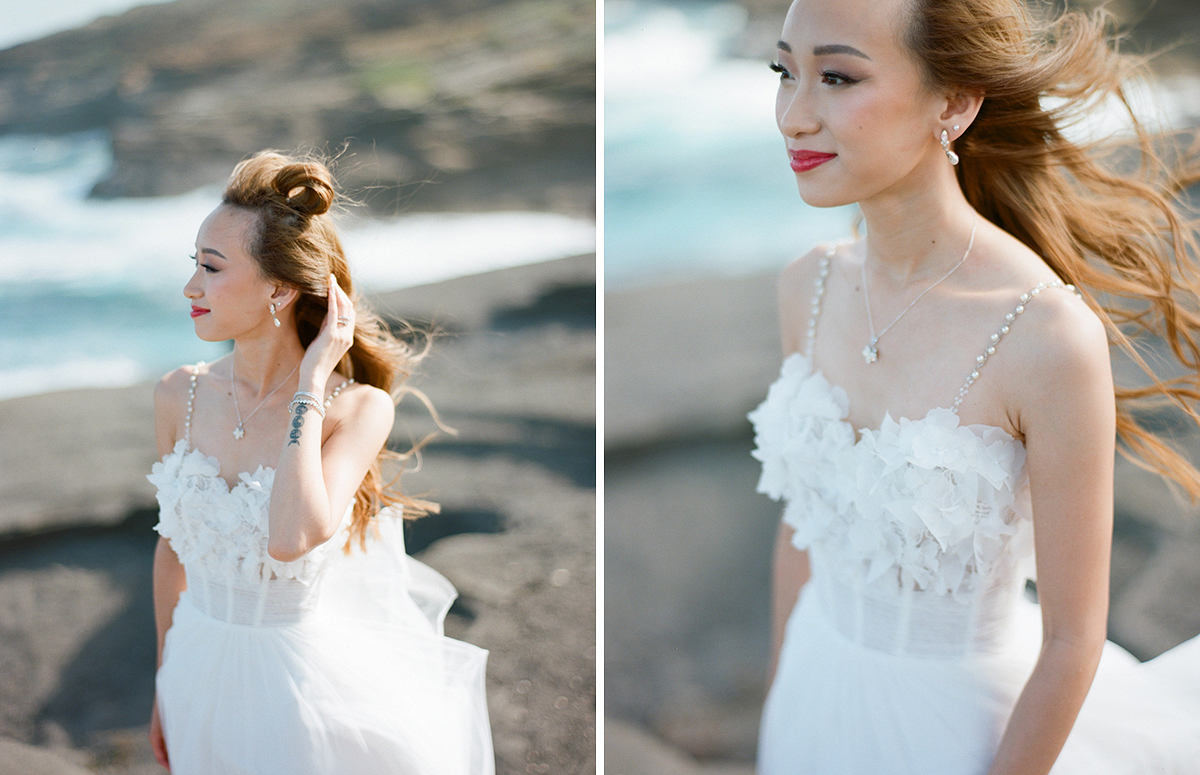 Intimate Oahu wedding on film by Laura Ivanova Photography