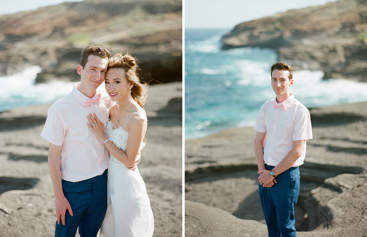 Intimate Oahu wedding on film by Laura Ivanova Photography