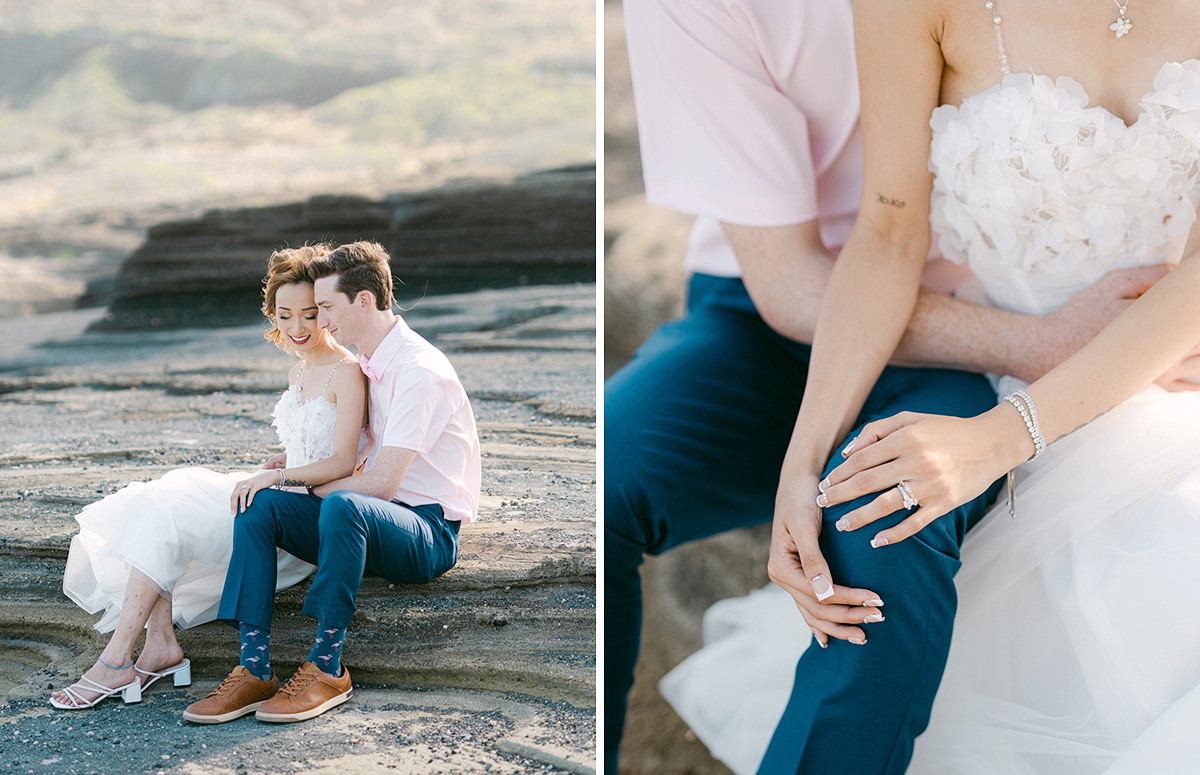 Intimate Oahu wedding on film by Laura Ivanova Photography