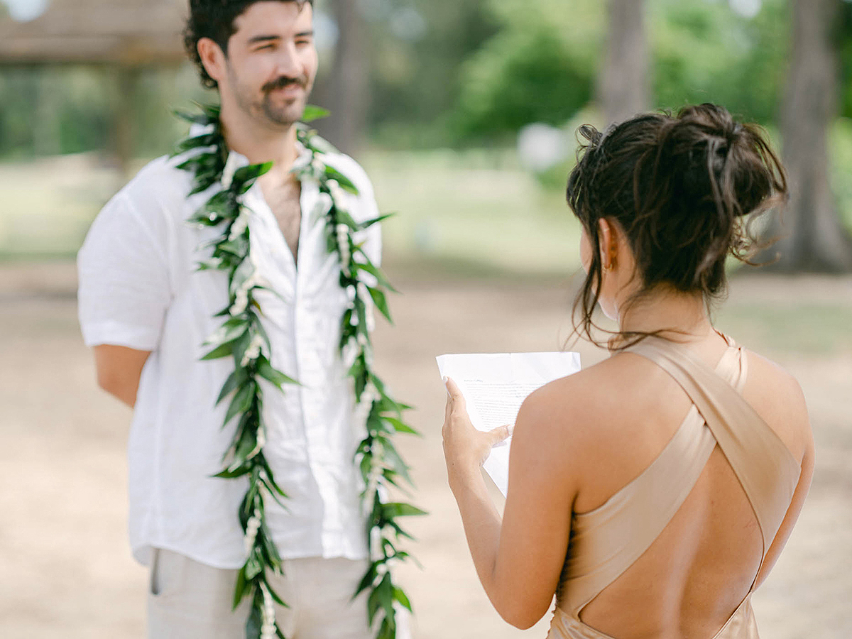 Film wedding at Turtle Bay Oahu, Hawaii by Laura Ivanova Photography