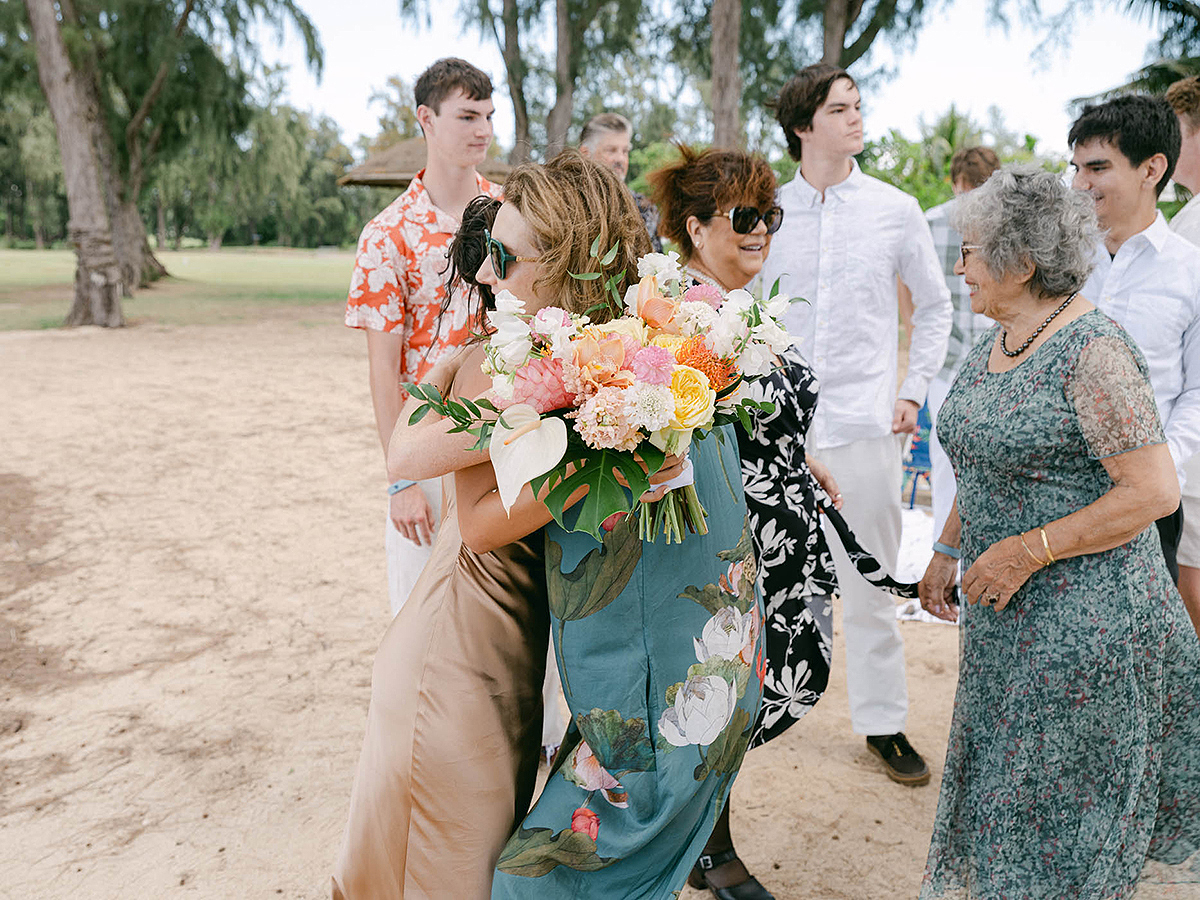 Film wedding at Turtle Bay Oahu, Hawaii by Laura Ivanova Photography