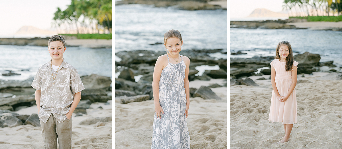 Sunrise family session on Oahu, Hawaii, by Laura Ivanova Photography