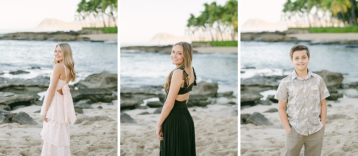 Sunrise family session on Oahu, Hawaii, by Laura Ivanova Photography
