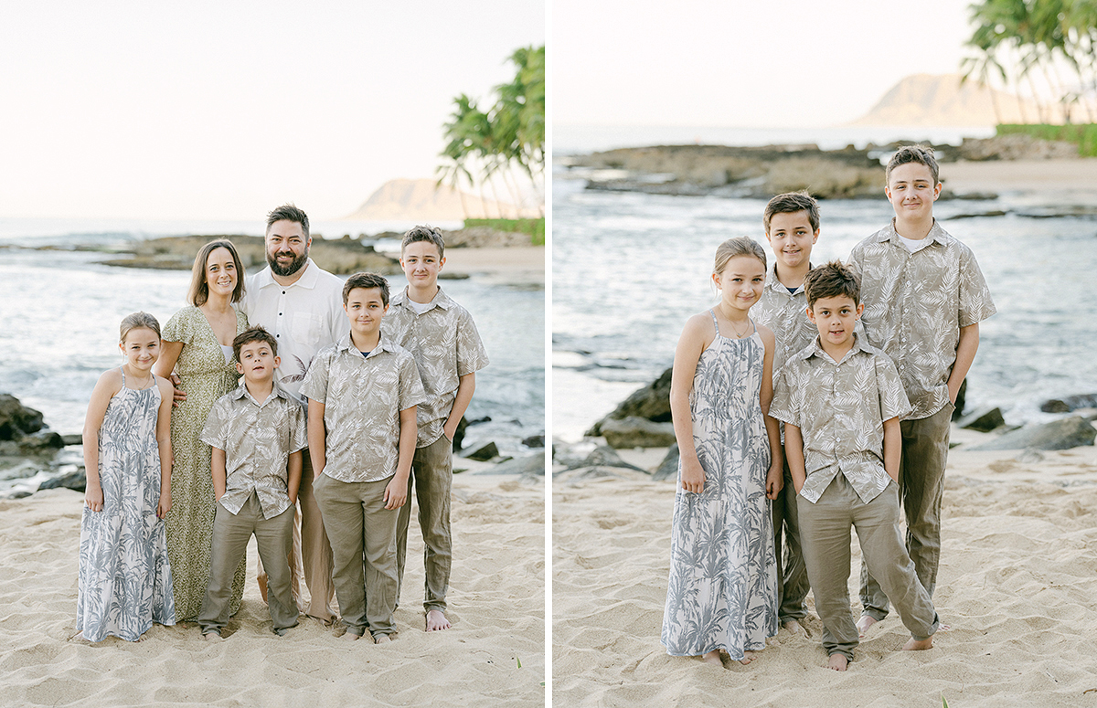 Sunrise family session on Oahu, Hawaii, by Laura Ivanova Photography