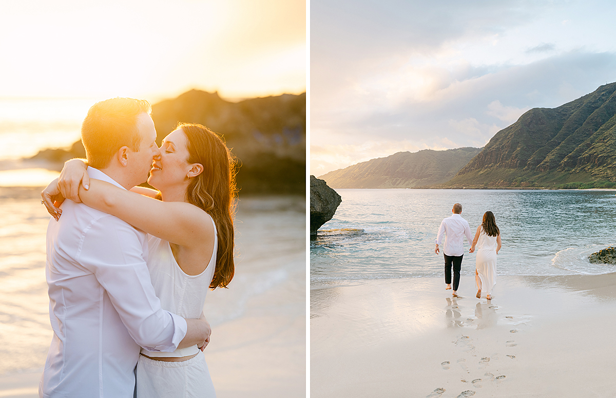 Hawaii sunset engagement session by Laura Ivanova Photography