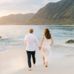 Oahu sunset engagement session